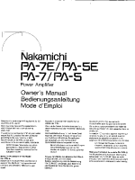 Nakamichi PA-5-PA-5E-Owners-Manual 